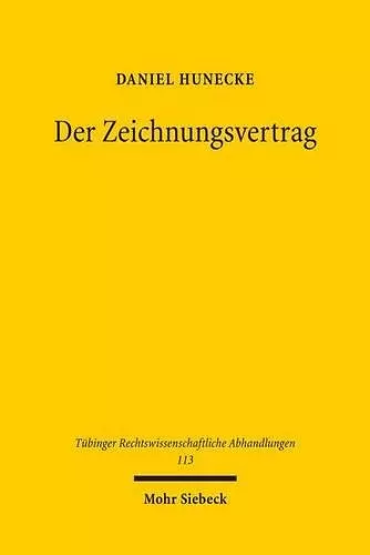 Der Zeichnungsvertrag cover