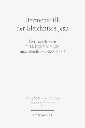 Hermeneutik der Gleichnisse Jesu cover