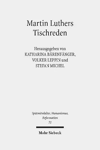 Martin Luthers Tischreden cover