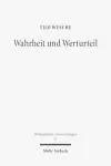 Wahrheit und Werturteil cover