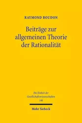 Beiträge zur allgemeinen Theorie der Rationalität cover