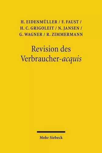 Revision des Verbraucher-acquis cover