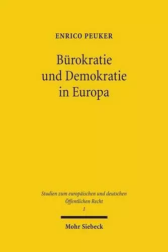 Bürokratie und Demokratie in Europa cover