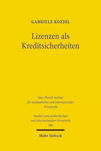 Lizenzen als Kreditsicherheiten cover