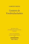 Lizenzen als Kreditsicherheiten cover