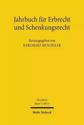 Jahrbuch für Erbrecht und Schenkungsrecht cover