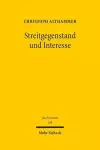 Streitgegenstand und Interesse cover