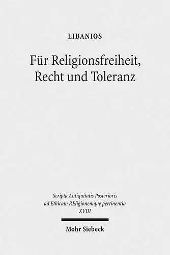 Für Religionsfreiheit, Recht und Toleranz cover