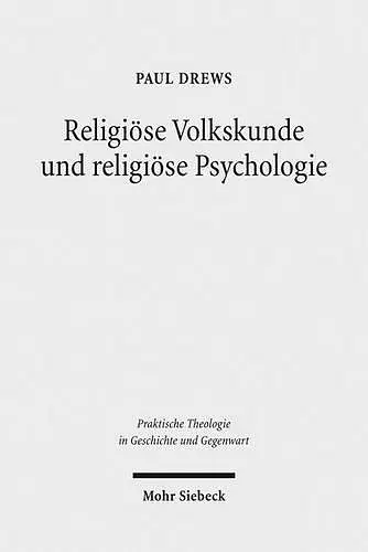 Religiöse Volkskunde und religiöse Psychologie cover