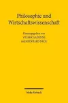 Philosophie und Wirtschaftswissenschaft cover