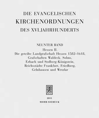 Die evangelischen Kirchenordnungen des XVI. Jahrhunderts cover