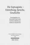 Die Septuaginta - Entstehung, Sprache, Geschichte cover