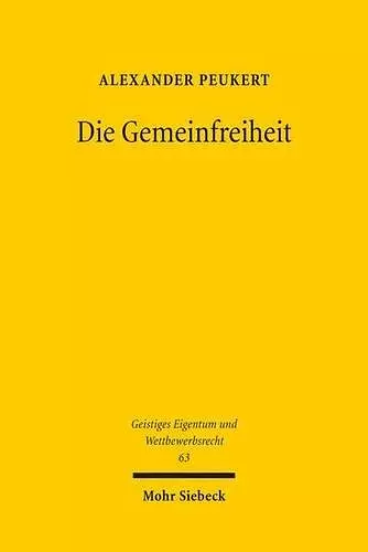 Die Gemeinfreiheit cover