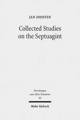 Collected Studies on the Septuagint cover