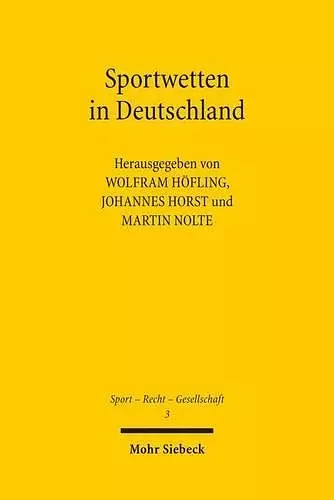 Sportwetten in Deutschland cover