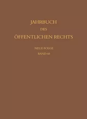 Jahrbuch des öffentlichen Rechts der Gegenwart. Neue Folge cover