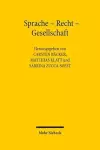 Sprache - Recht - Gesellschaft cover