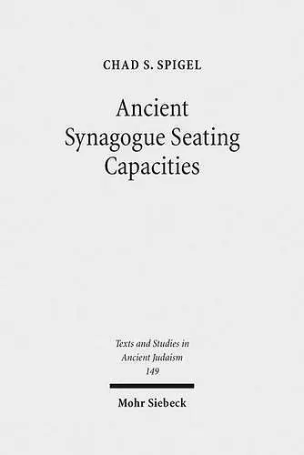 Ancient Synagogue Seating Capacities cover
