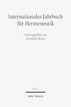 Internationales Jahrbuch für Hermeneutik cover