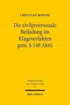 Die zivilprozessuale Beiladung im Klageverfahren gem. § 148 AktG cover