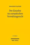 Der Einzelne im europäischen Verwaltungsrecht cover