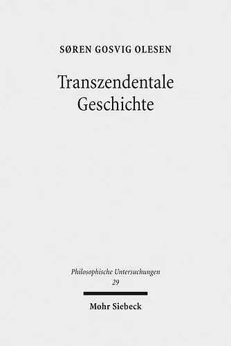 Transzendentale Geschichte cover