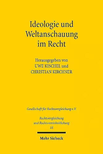 Ideologie und Weltanschauung im Recht cover