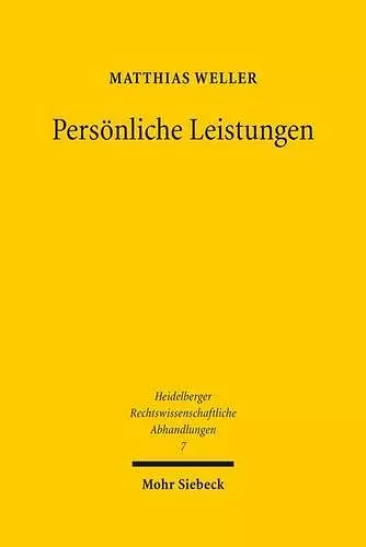 Persönliche Leistungen cover