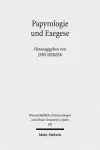 Papyrologie und Exegese cover