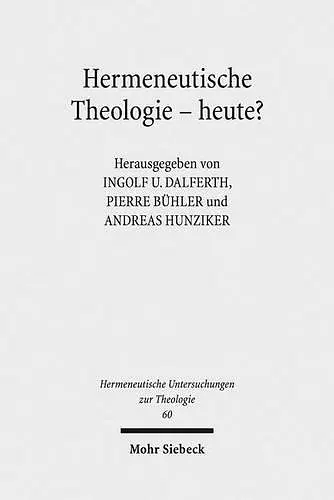 Hermeneutische Theologie - heute? cover