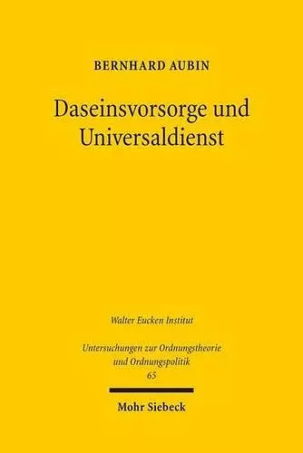 Daseinsvorsorge und Universaldienst cover