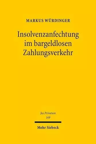 Insolvenzanfechtung im bargeldlosen Zahlungsverkehr cover