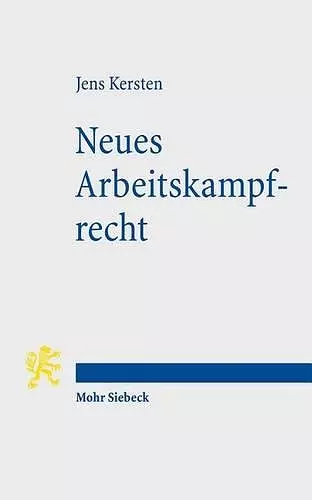 Neues Arbeitskampfrecht cover