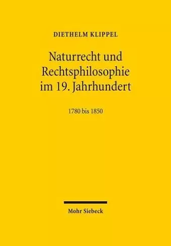 Naturrecht und Rechtsphilosophie im 19. Jahrhundert cover