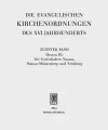 Die evangelischen Kirchenordnungen des XVI. Jahrhunderts cover