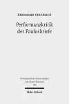 Performanzkritik der Paulusbriefe cover