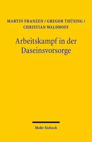 Arbeitskampf in der Daseinsvorsorge cover