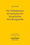 Der Ombudsmann als Institution des Europäischen Verwaltungsrechts cover