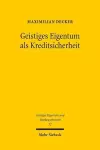 Geistiges Eigentum als Kreditsicherheit cover