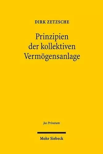 Prinzipien der kollektiven Vermögensanlage cover