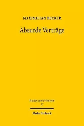 Absurde Verträge cover