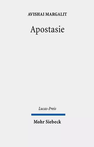 Apostasie cover