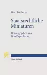 Staatsrechtliche Miniaturen cover