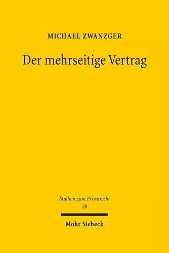 Der mehrseitige Vertrag cover