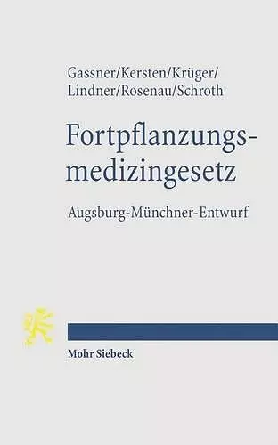 Fortpflanzungsmedizingesetz cover