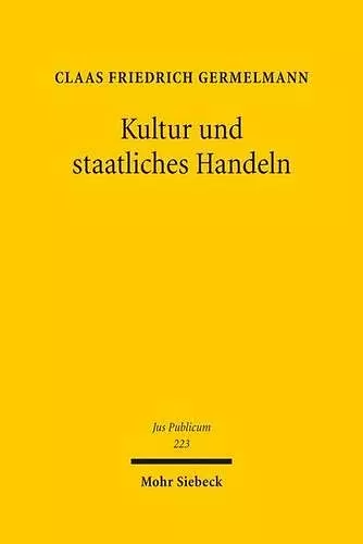 Kultur und staatliches Handeln cover