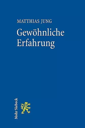 Gewöhnliche Erfahrung cover