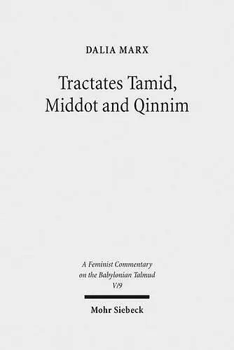 Tractates Tamid, Middot and Qinnim cover