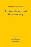 Rechtsstaatlichkeit und Kirchenordnung cover