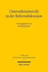 Unternehmensrecht in der Reformdiskussion cover